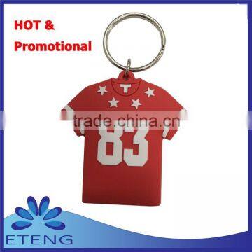 Promotion Sale 2d custom shaped soft pvc keychain