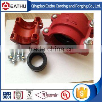 Ductile iron hdpe to steel pipe coupling