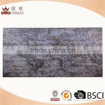 Map theme classical wooden wall sign with best sell