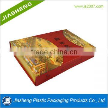 Printed paper box with plastic inner tray for flaky pastry or puff pastry for gift packaging