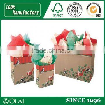 Un-laminated Craft Paper Bags with Twisted Handle