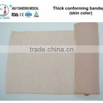 YD80212 Skin Color Cotton Thick Conforming Bandage With CE,FDA,ISO