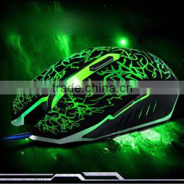 USB Wired Optical Computer Gaming Mouse 2400 DPI Game Mouse Mice With LED Light Luminous For Desktop Laptop