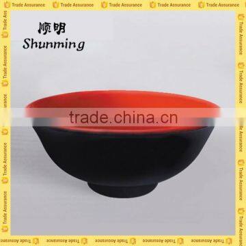 Double color melamine noodle bowl