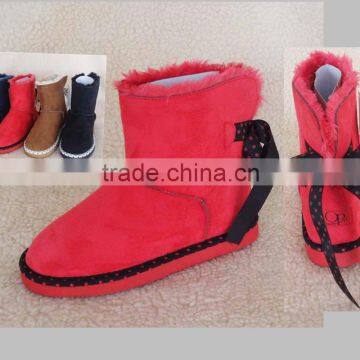 Lovely colorful women warm winter snow boots