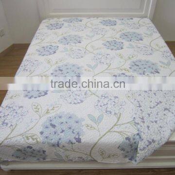 ultrasonic quilt/print microfiber bedspread /bedding sets