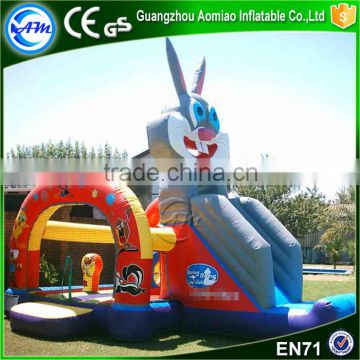 Inflatable bugs bunny bouncy castle play center rabbit commercial bouncy house for kids