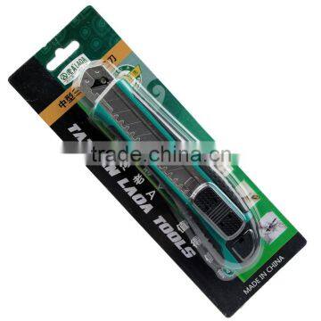 LAOA Safety Utility Sharp Knife Tool High Quality3pcs Blade Heavy Duty Comfotable Fancy Office Durable Cutter photo-2