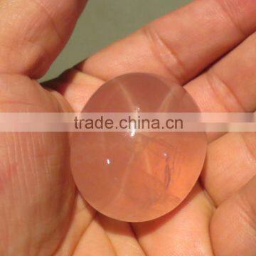 HUGE 256.90 Carat 6-petal Natural STAR Rose Quartz Gemstone Loose Semi Precious Stone Cabochons photo-3