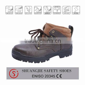 suede leather lining safety shoe steel toe 8082 for chile market