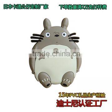 Soft PVC 3D lovely animee animal sticker for home promotion gifts