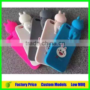 Lovely toy custom 3d silicone phone case for LG G3 D855 cell phone back cover case