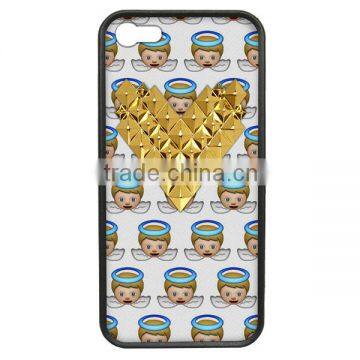 Gummy Angel Gold Heart Phone Case,Silicone Phone Case