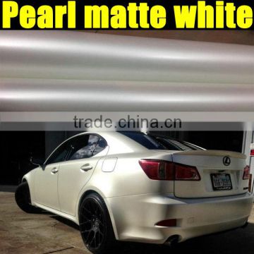 very good quality pearl white matte vinyl sticker with size 1.52*20m/Roll