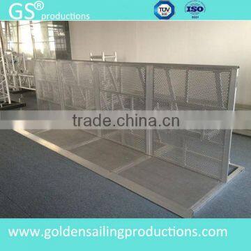 Heavy duty metal foldable crowd barricade for outdoor events