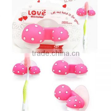 C084 adult strawberry travel wall mount toothbrush holder wholesale