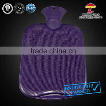 BS1970-2012 2000ml purple pvc hot water bottle