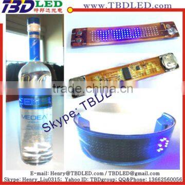 Bottle message sign mini bottle led display mini led message moving board mini bottle panel sign