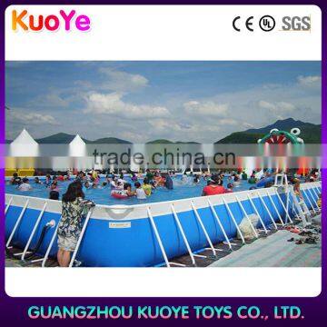 cheap frame pool for amusement park,swimming pool,steel frame swimming pool with fitter