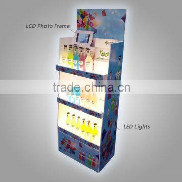 LED Lights LCD photo frame Alcohol Display Rack