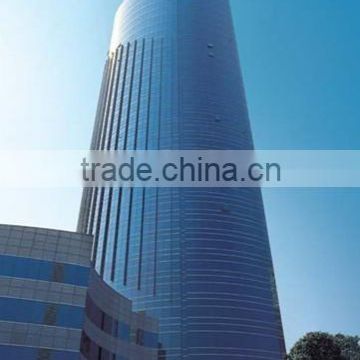 wall glass facade fast building unitized curtain wall system