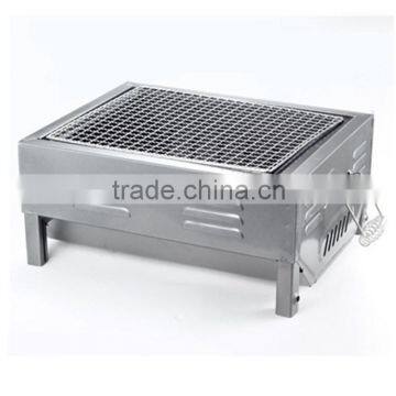 Portable stainless steel charcoal mini barbecue grill