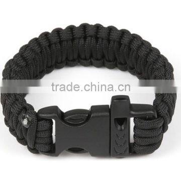 thickened multi function paracord survival bracelet with whistle