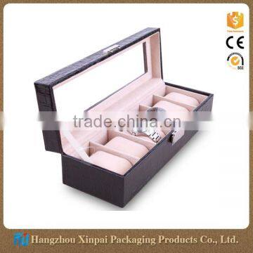 Custom packaging 6 slot watch boxes wholesale pillow