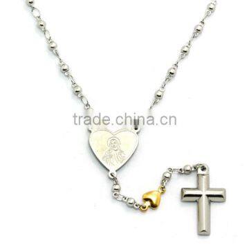 rosaries religious catholic necklace christian 316 stainless steel virgen de guadalupe catholic religious souvenir