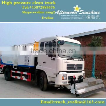 8 tons high pressure clean pump truck with snow shovel