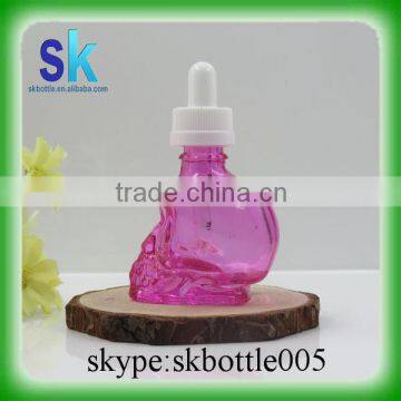 High Qaulity e Cigarette Liquid Bottle 30ml Skull Dropper Bottle photo-5