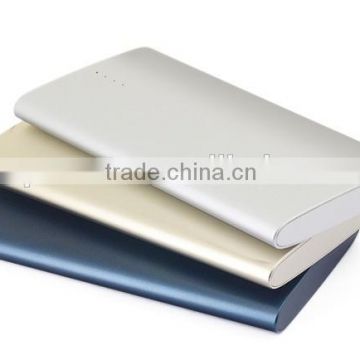 New Aluminum Alloy External Power Bank Battery Bank with Sensor Switch for led indicator