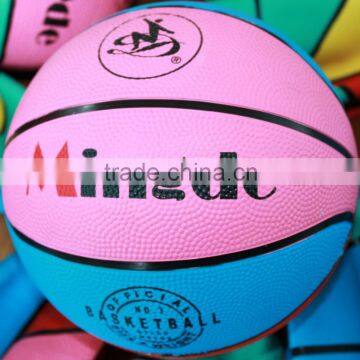 customize your own rubber shiny basketball