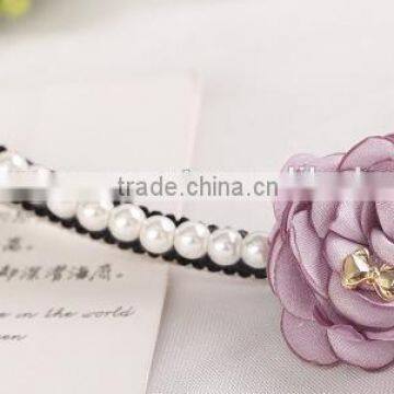 fancy magic lovely decorative flower pearls hair clip bridal hair accessory