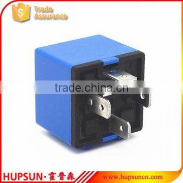 Blue color non water-proof automotive alarm relay 12V 24V 40A relay