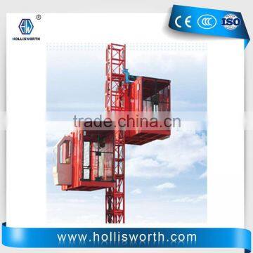 CE Approved SC200/200 Double Cabin High Building Construction Lifter