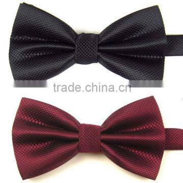 100% Polyester large plaid Satin men bow tie women Bow Tie