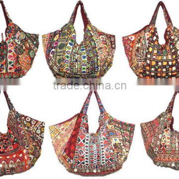 vintage sari patchwork handbags