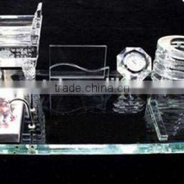 Perfect Suit Crystal Pen Container Office Decoration Crystal Product photo-1