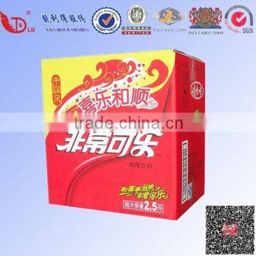 Elegant coke packaging carton box, beverage delivery corrugated carton box