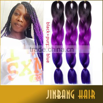 Hot Selling Best Quality 165g 41inch High Temperature Synthetic New Premium Ombre Super Jumbo Braid