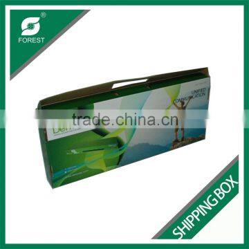 CUSTOMIZED MADE SHIPPING BOX WITH HANDLE FOR ELECTRNICS CORRUGATED BOX FOR COMPUTER PARTS photo-2