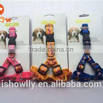 pet dog collar lead leash fabric back leash