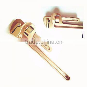 Non Sparking Pipe Wrench,Antispark tools pipe spanner