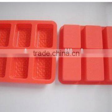 eco-friendly hot selling silicone 6 cavites soap mould