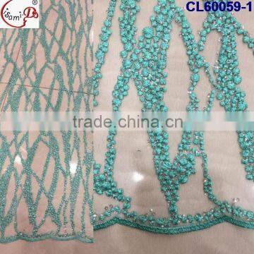 CL60059 High quality fashionable women french lace fabric ,net french lace with sequins