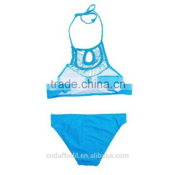 Low MOQ Black Two Pieces Bikini Sexy Summer Swim Suit Women photo-3