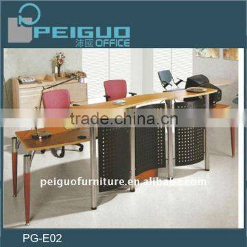 PG-E02 Elegant Wooden Office reception counter furniture