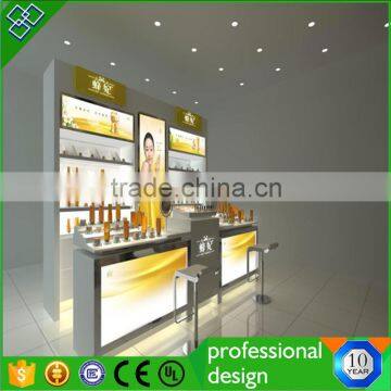 Shopping Mall Cosmetic Store Design Make Up Product Stand Cosmetic Kiosk                        
                                                Quality Choice