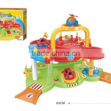 Newest Children Cartoon Garage with plane and car